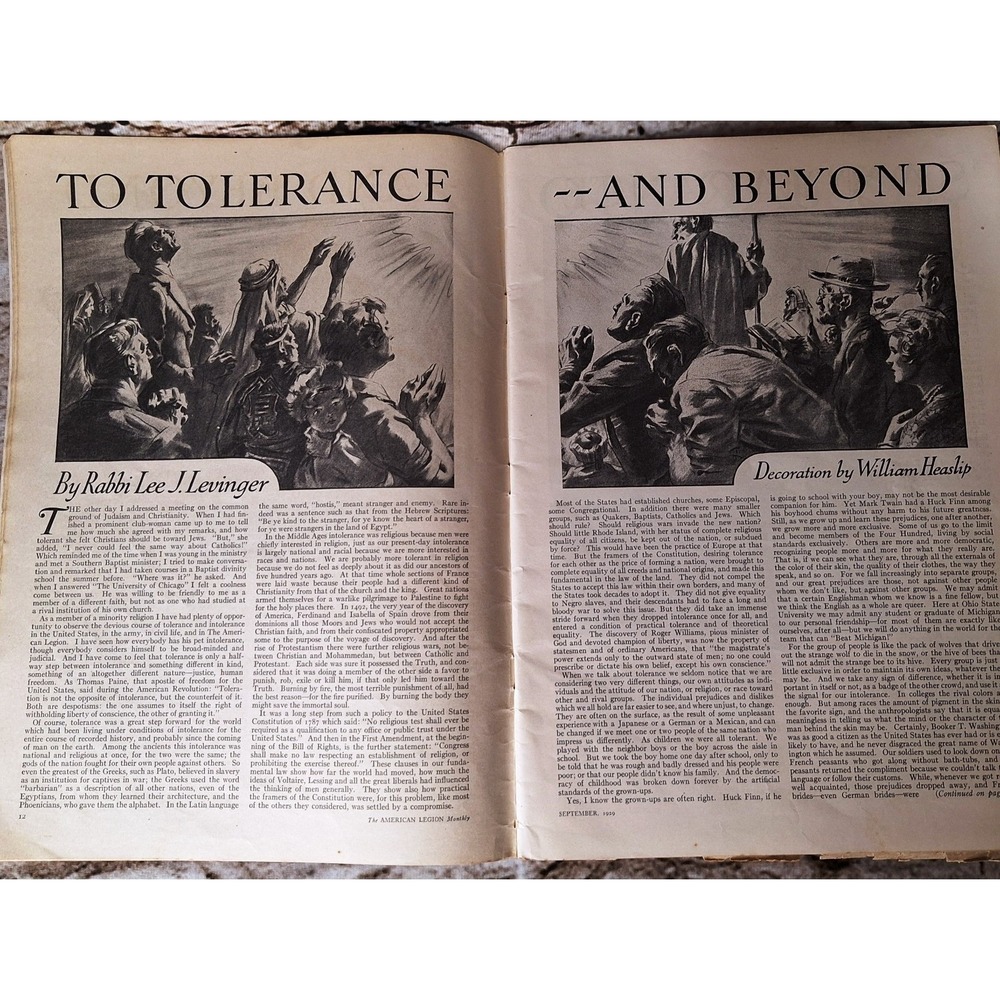 Historical Antique "The American Legion Monthly" September 1929 It's a Great War - Picture 13 of 16